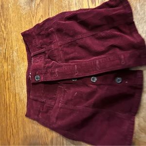 Burgundy American Eagle skirt